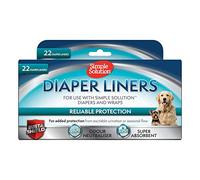 Simple Solution - Fodere monouso per Cani Femmina, Ultra assorbenti, Confezione da 22 pz.