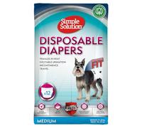 Simple Solution Nuovi ‘True Fit’ Pannolini Monuso per Cani Femmina con Idicatore di Bagnato Medio - 12 pezzi