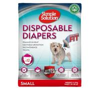 Simple Solution Nuovi ‘True Fit’ Pannolini Monuso per Cani Femmina con Idicatore di Bagnato Piccolo - 12 pezzi