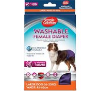 Simple Solution Pannolini Lavabili Cani Femmina 1 x Taglia L | Super assorbente, anti-perdita, regolabile ed elastico per incontinenza, calore e minzione emotiva
