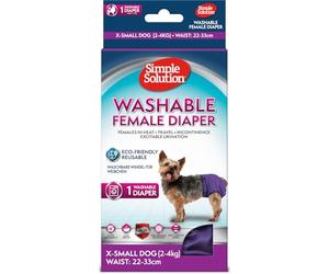 Simple Solution Pannolino Lavabile per Cani, Taglia Super Piccola
