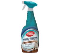 Simple Solution Spray Rimuovi Macchie e Odori Pavimenti Duri 4x750ml | Detergente enzimatico rapido per urina, feci, vomito. Efficace su pavimenti in legno e laminato per ogni sporco di animali.