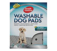 Simple Solution Tappetini Lavabili e Assorbenti per Cani, Taglia L (2pz) | Per addestramento cuccioli, incontinenza, nei trasportini, sotto le ciotole, per viaggi e cani anziani
