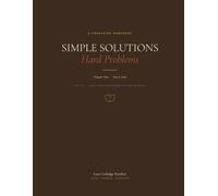 Simple Solutions, Hard Problems: A Companion Workbook for Chapter One, Take a Walk