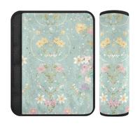 Simple Spring Flowers, confezione da 2 cuscinetti per cinghia, per alleviare lo stress al collo e alle spalle, coperture per cinture di sicurezza per auto per camion