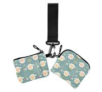 Simple Spring Sheep Carino Retro Donne Cambiamento Portafoglio Porta Carte di Dimensioni Compatte Portamonete Portamonete con Portachiavi per Signore Confezione da 2, Semplice Pecora Primavera Carino
