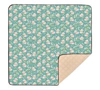 Simple Spring Sheep Cute Retro Morbido Imbottito Baby Gym & Activity Mat per Indoor Outdoor Cozy Traspirante Pancia Time Mat per Baby Toddler Neonato, 127 x 127 cm