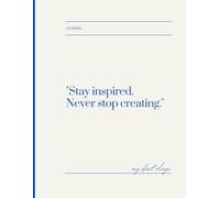 Simple Steps to Joy and Positivity: journal book 130 ruled pages Large Journal 8x11.5 Flat Lay Journal