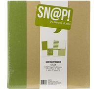 Simple Stories BINDER A SNAP 6X8 VERDE, Plastica Vinile, Taglia unica