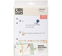 Simple Stories, fogli per agenda, fronte-retro, formato A5, confezione da 72