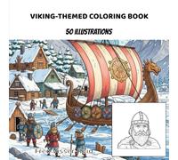 Simple Viking Coloring Book for Kids: 50 illustrations