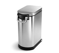 simplehuman CW1886 cestino grande per pet food, acciaio inox spazzolato
