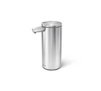 simplehuman Pompa con sensore da 266 ml, dispenser automatico di sapone liquido ricaricabile, erogazione variabile, valvola antigoccia, impermeabile IP67, acciaio inossidabile spazzolato, ST1082