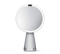 simplehuman Specchio con sensore Hi-Fi, Acciaio Inossidabile Spazzolato, 20 cm | Ingrandimento 5X
