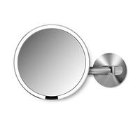 simplehuman, ST3003, 20 cm, specchio da muro con sensore cablato, acciaio inox spazzolato