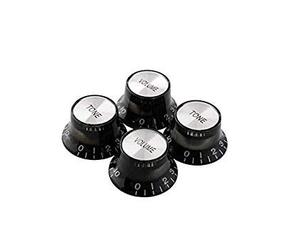 SimpleLife 2 Tone 2 Volume Manopole per Controllo Chitarra Silver Hat Bell Top per Gibson Les Paul SG