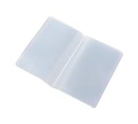 SimpleLife Portacarte in PVC, Sacchetto di plastica Nome Porta Carta di Credito Nome Caso Organizer Keeper Pocket, Chiaro