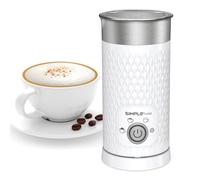 SIMPLETaste Montalatte Elettrico 4 in 1, Bianco | Interno Antiaderente, Facile da Pulire, Spegnimento Automatico, Schiuma Calda e Fredda, per Latte, Macchiato e Cappuccino