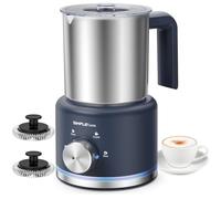 SIMPLETASTE Montalatte Elettrico 4 in 1, Bricco Rimovibile, 500 ml Schiumatore Automatico ad Alta Capacità per Latte Caldo e Freddo, Caffè, Latte, Macchiato, Cappuccino e Cioccolata Calda
