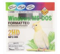 Simpletek - 1 x Maxell Floppy Disk 3,5" 1.4MB MF2-HD, Compatibile con MS-DOS e Windows, Colore Bianco (Singolo)