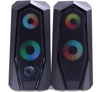 SIMPLETEK 2 Casse 6W Gaming Impianto Audio Per PC Smartphone | RGB Speaker Altoparlanti