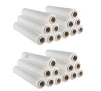 SIMPLETEK - 24 x Rotoli Bobina Film Estensibile Bianco 50cm 2,2kg 160m 30 Micron Imballaggi Professionali (24 pezzi)