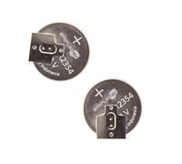 SIMPLETEK - 2x Batteria CR2354 a Bottone Non Ricaricabile 3V Pila con 3 Connettori da Saldare 180° Angolati (2 pezzi)