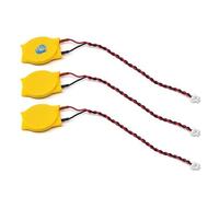 SImpletek - 3x Batteria BIOS CR2032 CMOS 3V 2Pin per Notebook Computer Laptop | Bios | Gialla (x3)