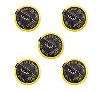 SIMPLETEK - 5X Batteria Ricaricabile LIR2032 Li-Ion Bottone da Saldare con Connettori a 90° 3.6V Compatibile con BMW Telecomando E39 E46 E49 E60 E90 M3 M5 X3 320 330 (5 pezzi)