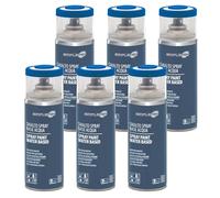 SIMPLETEK - 6X Bomboletta Vernice Spray Blu Genziana Base Acqua Smalto Multimateriale Legno Plastica Metallo RAL 5010 B4005010 (6 pezzi)