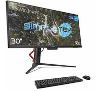 SIMPLETEK All in One 30" Schermo 2K Core i5 16GB SSD 480GB Windows 11 Pro | Ultrawide IPS 21:9 WiFi6 Bluetooth 5 Webcam Integrata PC Desktop Fisso Aio