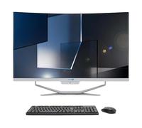 SIMPLETEK All in One AiO 27” FHD Curvo Windows 11 i3 fino 2,50 GHz 8 GB RAM 2 TB SSD Mouse Tastiera Wireless inclusi Webcam PC Gaming Curved Streaming Casa Lavoro Computer per Ragazzi