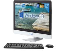 SIMPLETEK All in One AiO Touch Screen | 22” Full HD Core i7 2600S 2.8GHz Windows 10 Pro | 4GB RAM SSD 960GB | Webcam Schermo touch Speaker interni + Mouse e tastiera Wireless | Computer Aziendale