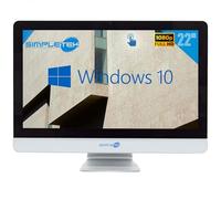 SIMPLETEK - All in One AiO Touch Screen | 8 GB RAM | 120 GB SSD | 22” Full HD Celeron 3120M 2.5GHz Windows 10 Pro | 4GB RAM SSD 120GB | Webcam | Speaker interni | Mouse e tastiera Wireless
