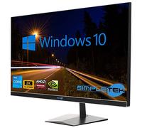 SIMPLETEK - All in One i5 10° Gen AiO 27" 2K Windows 10 Pro 32GB RAM SSD 2TB con GPU GTX1650 4GB WiFi6 + BT 5.2 + Webcam | Ideale per Editing/Gaming