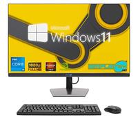 SIMPLETEK - All in One i5 10° Gen AiO 27" Windows 11 Pro 16GB RAM SSD 960GB con GPU RX550 4GB WiFi6 + BT 5.2 + Webcam | Ideale per Editing/Gaming