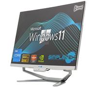 SIMPLETEK - All in One i7 10° Gen AiO 24" Windows 11 Pro 64GB RAM SSD 4TB con GPU GTX1660 6GB WiFi6 + BT 5.2 + Webcam | Ideale per Editing/Gaming