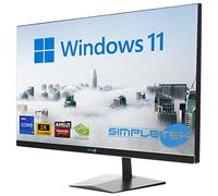 SIMPLETEK - All in One i9 10° Gen AiO 27" 2K Windows 11 Pro 64GB RAM SSD 4TB con GPU GTX1660 6GB WiFi6 + BT 5.2 + Webcam | Ideale per Editing/Gaming