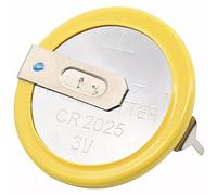 Simpletek Batteria A Tampone Per Bios Da Saldare | CMOS, CR2025, 3V, 150 mAh