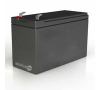 SIMPLETEK - Batteria AGM 12V 9Ah VRLA Ermetica Faston 6.3mm Piombo UPS 12V | Float 13.50-13.80V, C20 9Ah, C10 7.6Ah, vita progettuale 5 anni, uso ciclico, carica tampone, backup energia