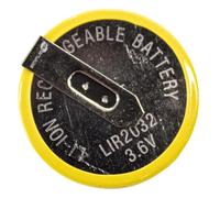 SIMPLETEK - Batteria Ricaricabile LIR2032 Li-Ion Bottone da Saldare con Connettori a 90° 3.6V Compatibile con BMW Telecomando E39 E46 E49 E60 E90 M3 M5 X3 320 330 (1 pezzo)
