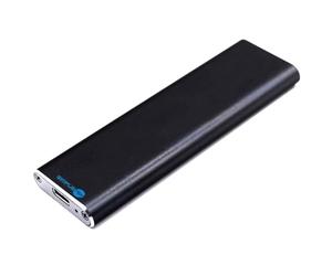 SIMPLETEK - Caddy Enclosure SSD Esterno da 240GB - 10 Gbps | Con cavo da Type-C a USB-C - Adattatore da Type-C a Type-A | Alluminio Dissipante