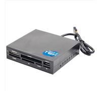 Simpletek - Card reader 3,5" per slot Floppy per header USB 2.0 lettore compact flash CF/CF2 Memory Stick MS Micro SD (SDHC) MMC,Windows ME/2000/XP/7/10/11