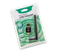 SIMPLETEK - Chiavetta USB Wifi Wireless 300mbps per computer fissi/portatili Windows XP/Vista/7/10/11 Linux Adattatore Wi-fi 2.4Ghz