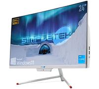 SIMPLETEK - Computer All in One 24” Curvo FHD Core i3 3.4GHz Windows 11 Pro | 16GB RAM SSD 960GB | Curved PC Desktop