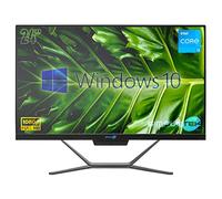 SIMPLETEK - Computer All in One 24" Full HD con processore Core i3, 4GB RAM e SSD 120GB, sistema operativo preinstallato