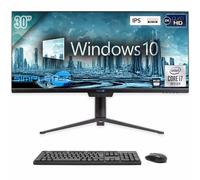 SIMPLETEK - Computer All in One 30" Schermo Ultrawide 2K IPS Core i7 10° Gen Windows 10 | 8GB RAM SSD 240GB | PC Tutto in Uno Con Webcam Integrata AiO Gaming