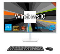 SIMPLETEK - Computer All in One da 24" FHD | Core i3 | Windows 10 Pro | 8GB RAM | 240GB SSD | Scheda Grafica Dedicata GT710 2GB | Con Webcam 5Mp Integrata, Wifi 6 e BT 5.2