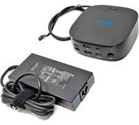 SIMPLETEK - Docking Station - Compatibile con HP | 2x USB-A - USB-C - 2x DisplayPort - HDMI - RJ-45 | Alimentatore da 120W incluso