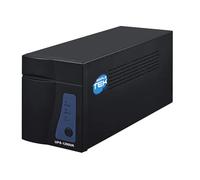 SIMPLETEK - Gruppo di continuità UPS 1200 VA / 500 W con 3 prese Schuko/UE, Protezione cortocircuiti, Ricarica offline, funzione AC auto restart